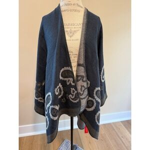 Urban Coco Women's Blue Poncho NWT